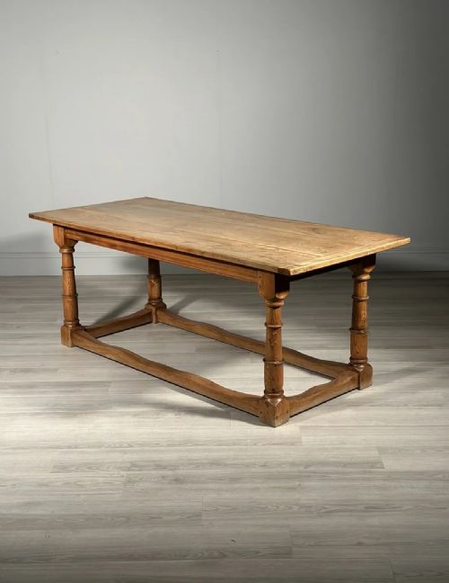 ANTIQUE ELM REFECTORY TABLE - ADDITIONAL PHOTO 1