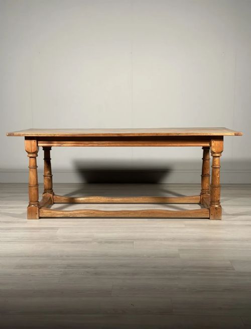 ANTIQUE ELM REFECTORY TABLE - ADDITIONAL PHOTO 3