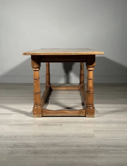 ANTIQUE ELM REFECTORY TABLE - ADDITIONAL PHOTO 7