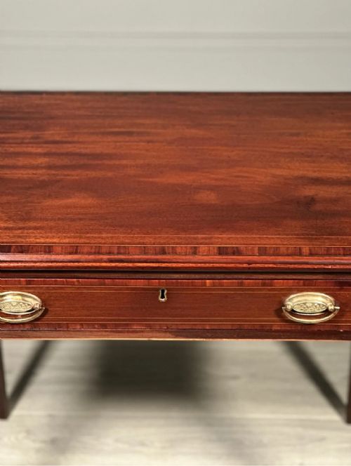 ANTIQUE GEORGIAN MAHOGANY SIDE TABLE - ADDITIONAL PHOTO 1