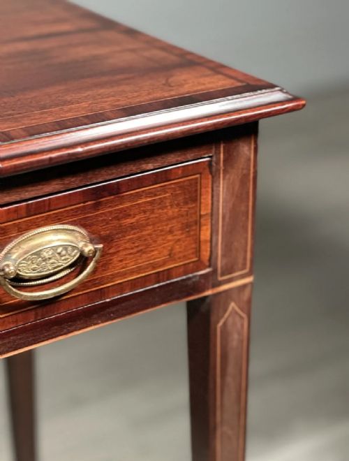 ANTIQUE GEORGIAN MAHOGANY SIDE TABLE - ADDITIONAL PHOTO 5