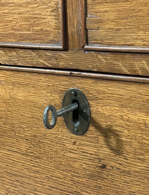 ANTIQUE OAK CHEST OF DRAWERS C1820 - ADDITIONAL PHOTO 2