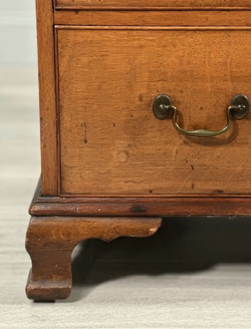 ANTIQUE OAK CHEST OF DRAWERS C1820 - ADDITIONAL PHOTO 6