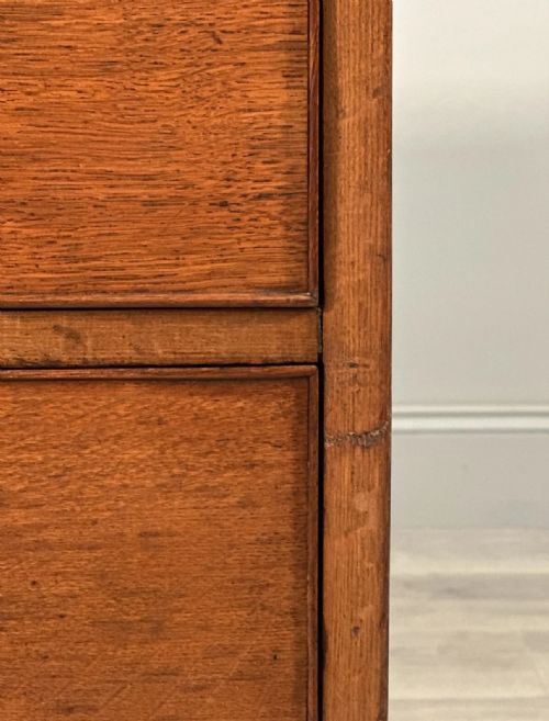 ANTIQUE OAK CHEST OF DRAWERS C1820 - ADDITIONAL PHOTO 7