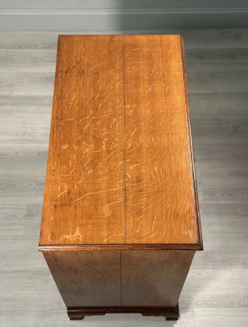 ANTIQUE OAK CHEST OF DRAWERS C1820 - ADDITIONAL PHOTO 9