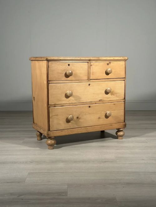 VICTORIAN PINE CHEST OF DRAWERS - ADDITIONAL PHOTO 6