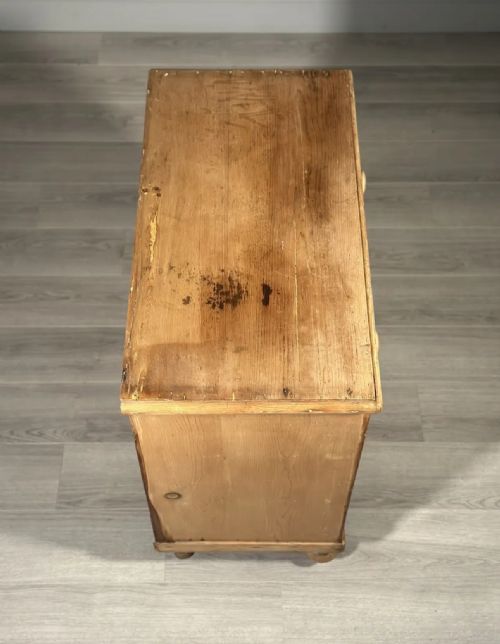VICTORIAN PINE CHEST OF DRAWERS - ADDITIONAL PHOTO 7