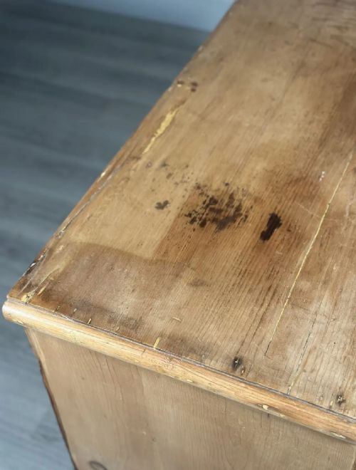 VICTORIAN PINE CHEST OF DRAWERS - ADDITIONAL PHOTO 8