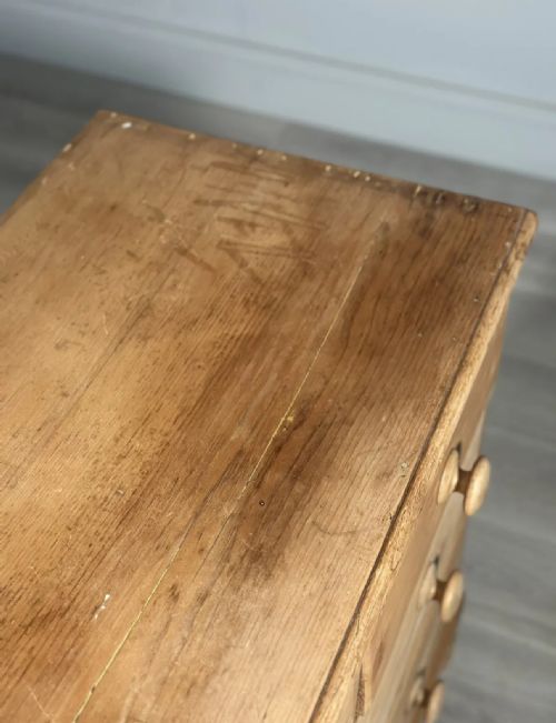 VICTORIAN PINE CHEST OF DRAWERS - ADDITIONAL PHOTO 9