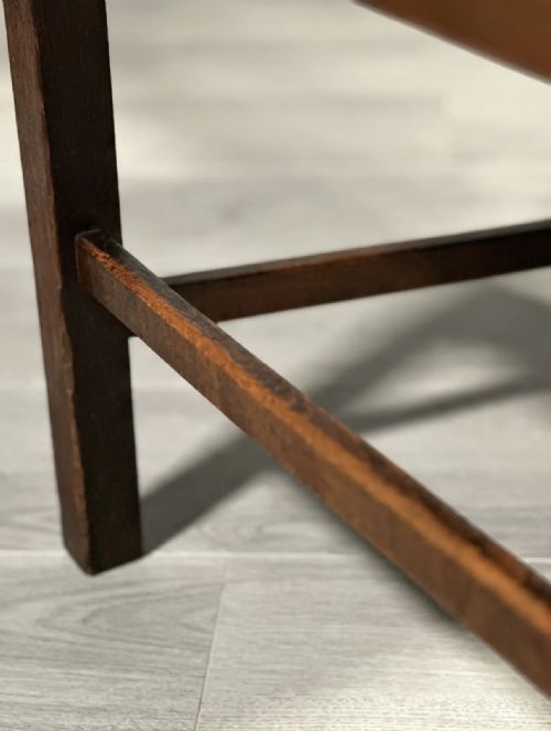 ANTIQUE HMOW OAK DESK CHAIR C1930 - ADDITIONAL PHOTO 9