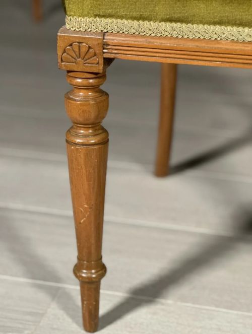 A SET OF 4 SATIN WALNUT AESTHETIC MOVEMENT DINING CHAIRS C1900 - ADDITIONAL PHOTO 3