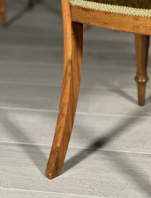 A SET OF 4 SATIN WALNUT AESTHETIC MOVEMENT DINING CHAIRS C1900 - ADDITIONAL PHOTO 7