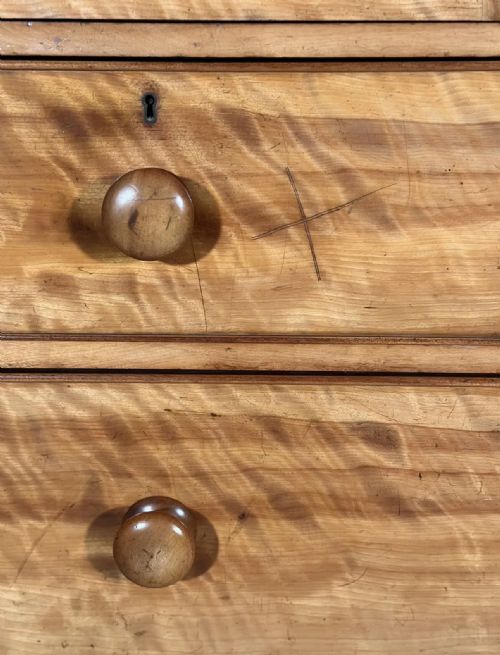 19TH CENTURY SATIN BIRCH HOUSEKEEPERS CUPBOARD - ADDITIONAL PHOTO 10