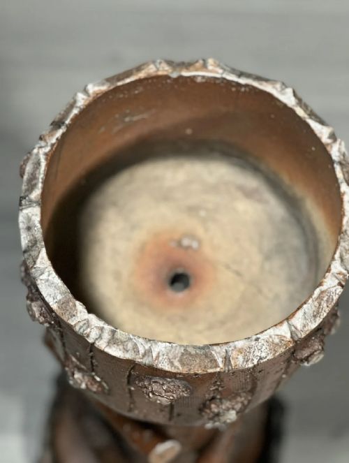 19TH CENTURY NATURALISTIC TERRACOTTA PLANTERJARDINIERE C1880 - ADDITIONAL PHOTO 11