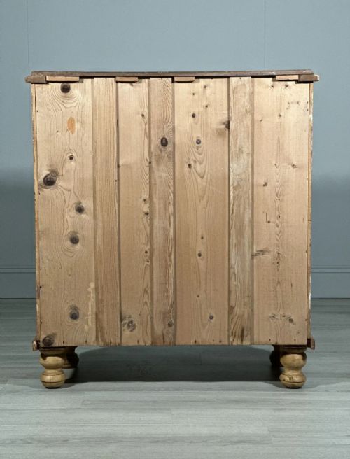 LARGE VICTORIAN PINE CHEST OF DRAWERS - ADDITIONAL PHOTO 8