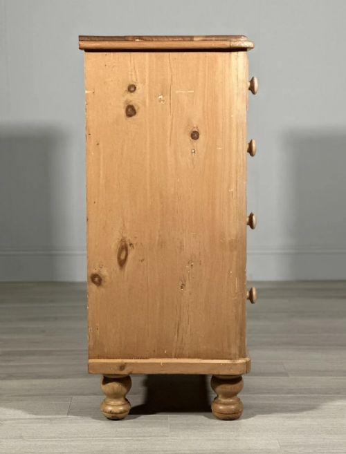 LARGE VICTORIAN PINE CHEST OF DRAWERS - ADDITIONAL PHOTO 9