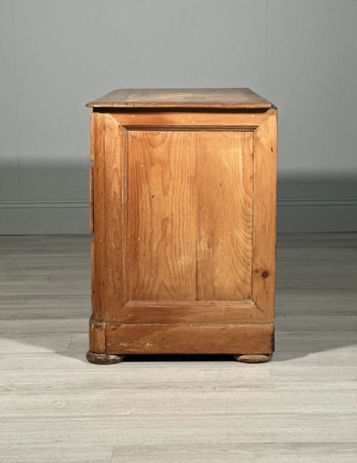 19TH CENTURY WIDE PINE CHEST OF DRAWERS - ADDITIONAL PHOTO 9