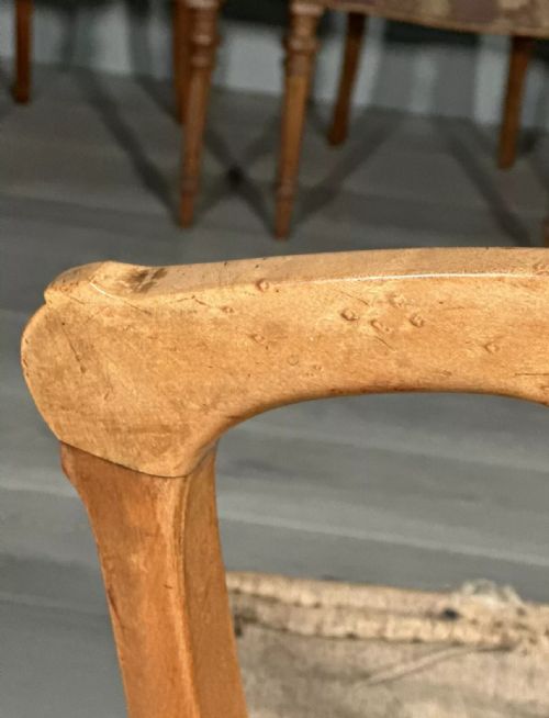 SET OF 4 19TH CENTURY BIRDS EYE MAPLE AESTHETIC MOVEMENT DINING CHAIRS C1870 - ADDITIONAL PHOTO 7
