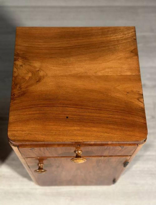 BURR WALNUT ART DECO BEDSIDE CABINETS - ADDITIONAL PHOTO 3