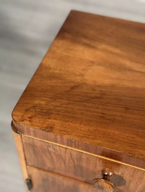 BURR WALNUT ART DECO BEDSIDE CABINETS - ADDITIONAL PHOTO 11