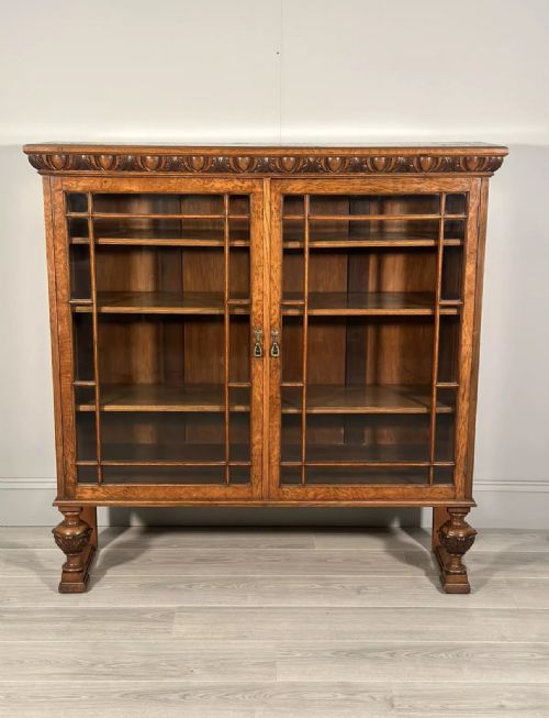 ANTIQUE POLLARD OAK BOOKCASE C1900 - ADDITIONAL PHOTO 1