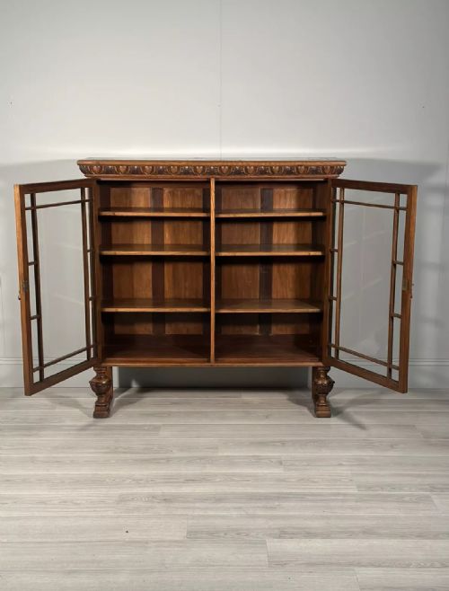 ANTIQUE POLLARD OAK BOOKCASE C1900 - ADDITIONAL PHOTO 3