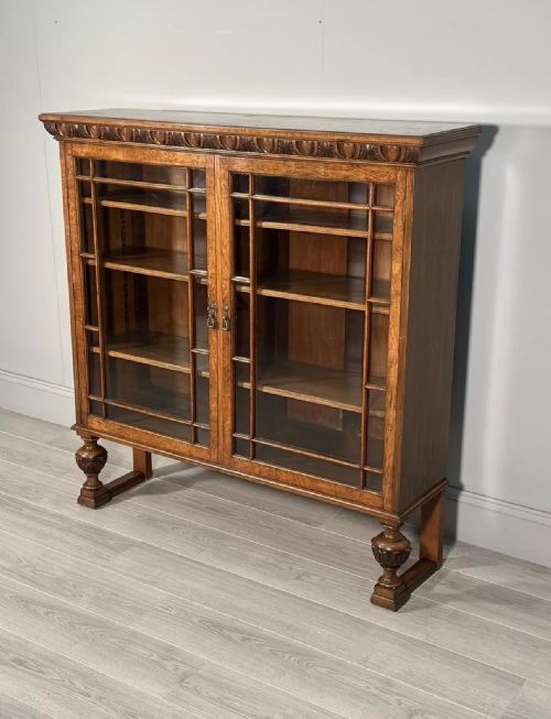 ANTIQUE POLLARD OAK BOOKCASE C1900 - ADDITIONAL PHOTO 5