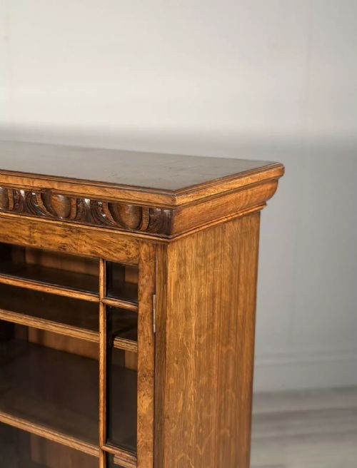 ANTIQUE POLLARD OAK BOOKCASE C1900 - ADDITIONAL PHOTO 8