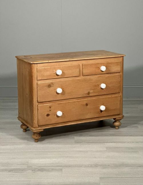VICTORIAN PINE CHEST OF DRAWERS - ADDITIONAL PHOTO 1
