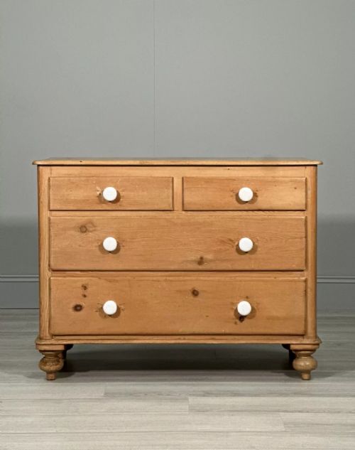 VICTORIAN PINE CHEST OF DRAWERS - ADDITIONAL PHOTO 2