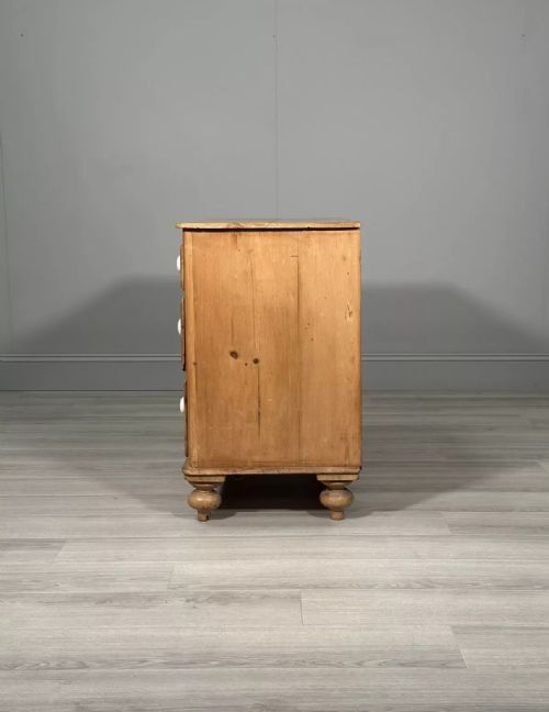 VICTORIAN PINE CHEST OF DRAWERS - ADDITIONAL PHOTO 9
