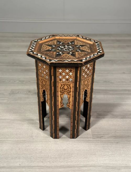 antique moorish syrian side table - CATEGORY: ANTIQUE FURNITURE - DATED 1900