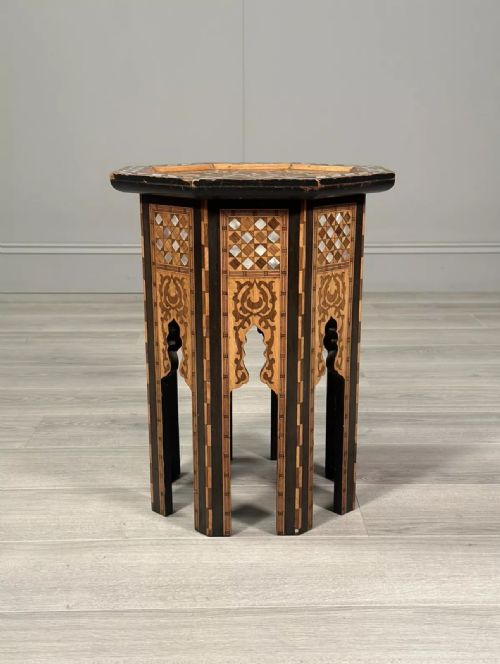 ANTIQUE MOORISH SYRIAN SIDE TABLE - ADDITIONAL PHOTO 1