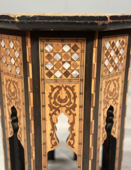 ANTIQUE MOORISH SYRIAN SIDE TABLE - ADDITIONAL PHOTO 5