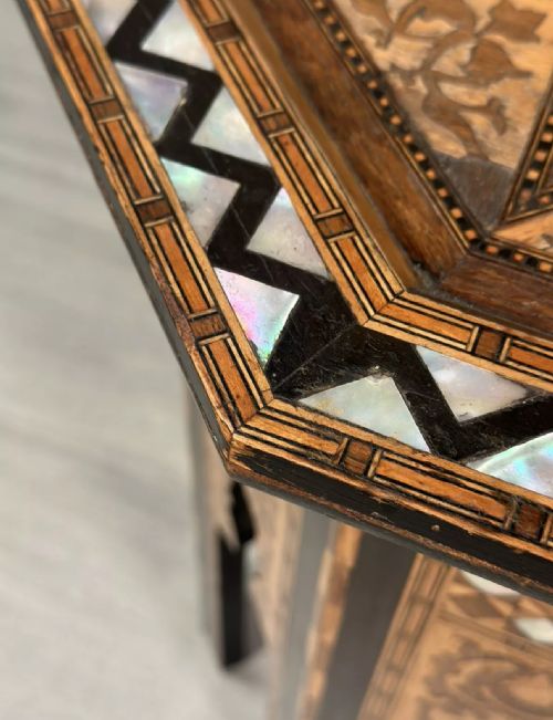 ANTIQUE MOORISH SYRIAN SIDE TABLE - ADDITIONAL PHOTO 7