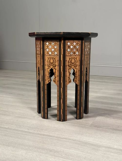 ANTIQUE MOORISH SYRIAN SIDE TABLE - ADDITIONAL PHOTO 8