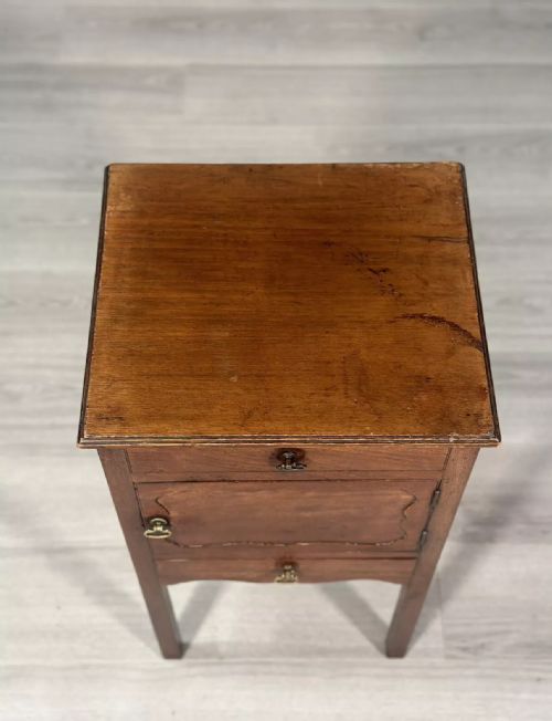 ANTIQUE MAHOGANY GEORGIAN BEDSIDE CABINET C1790 - ADDITIONAL PHOTO 10