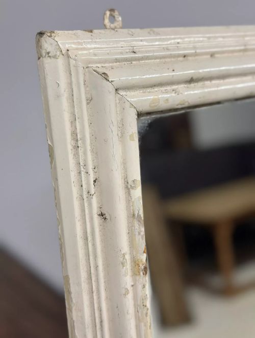 LARGE ANTIQUE TAILORS MIRROR - ADDITIONAL PHOTO 4