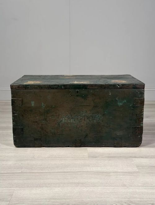 ANTIQUE WHITE STAR LINE SHIP CHEST C1910 - ADDITIONAL PHOTO 2