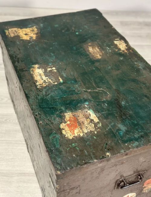 ANTIQUE WHITE STAR LINE SHIP CHEST C1910 - ADDITIONAL PHOTO 3