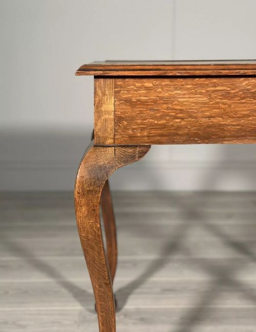 SMALL VICTORIAN OAK WRITING DESK - ADDITIONAL PHOTO 4