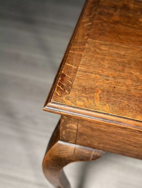 SMALL VICTORIAN OAK WRITING DESK - ADDITIONAL PHOTO 6