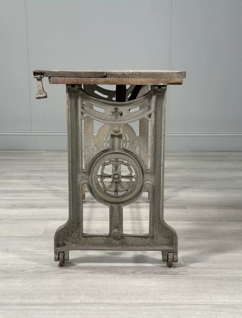 ANTIQUE INDUSTRIAL TABLE - ADDITIONAL PHOTO 6