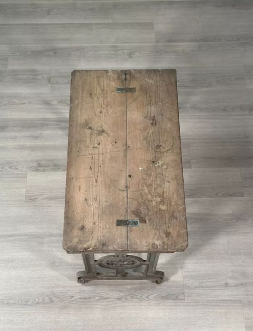 ANTIQUE INDUSTRIAL TABLE - ADDITIONAL PHOTO 7