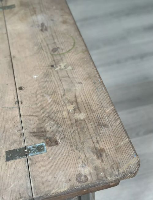 ANTIQUE INDUSTRIAL TABLE - ADDITIONAL PHOTO 8