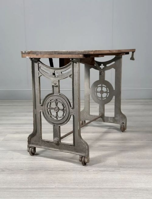 ANTIQUE INDUSTRIAL TABLE - ADDITIONAL PHOTO 10