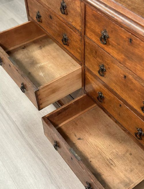 LARGE BANK OF OAK DRAWERS C1880 - ADDITIONAL PHOTO 2