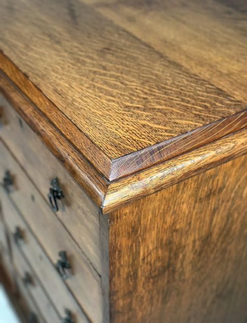 LARGE BANK OF OAK DRAWERS C1880 - ADDITIONAL PHOTO 6