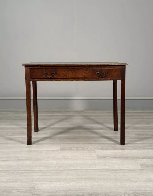 antique georgian oak elm side table - CATEGORY: ANTIQUE TABLES - DATED GEORGIAN