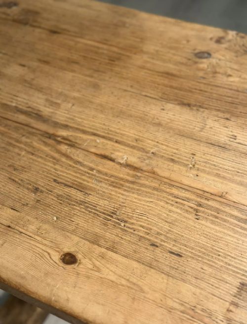 EARLY 19TH CENTURY PINE DINING TABLE - ADDITIONAL PHOTO 14